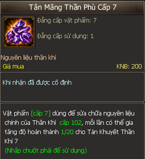 Tân Mãng Thần Phù cấp 7