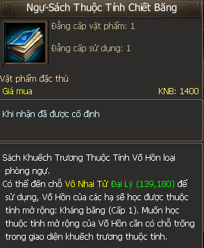 Sách Thuộc Tính Kháng