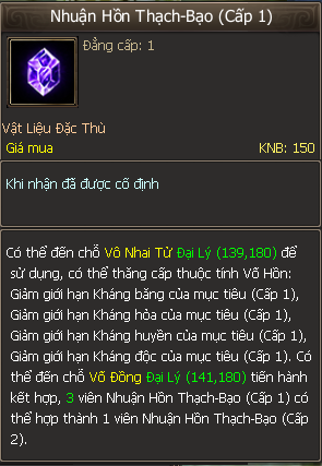 Nhuận Hồn Thạch – Bạo